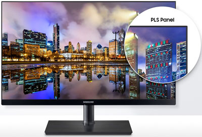 Visuel repr�sentant un �cran Samsung avec dalle PLS