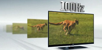 Visuel reprsentant la fonction TruMotion 100 Hz