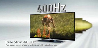 Visuel reprsentant la fonction TruMotion 400 Hz