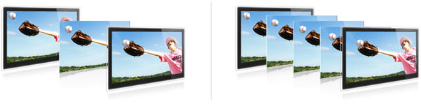 Visuel repr�sentant la technologie Motion Plus / Auto Motion Plus