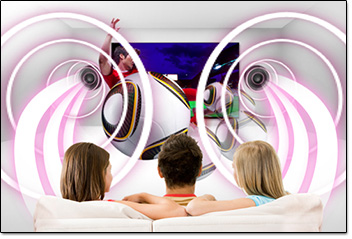 Visuel repr�sentant une TV LG 3D Sound Zooming