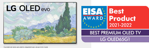 EISA Award Best Premium OLED TV 2021 - 2022 : LG OLED65G1