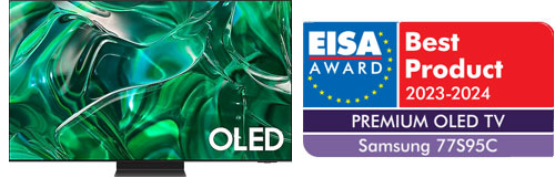 EISA Award Best Premium OLED TV 2023 - 2024 : Samsung 77S95C