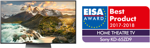 EISA Award Best product Home Theatre TV 2017 - 2018