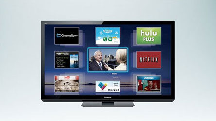 Visuel du VIERA Connect sur une TV Panasonic