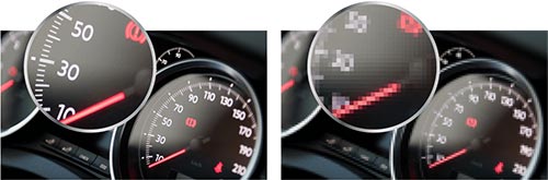 Visuel repr�sentant la technologie Super R�solution de BenQ