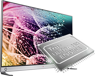 Visuel repr�sentant la technologie Tru-ULTRA HD Engine de LG