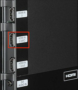 Connectique HDMI ARC d'une TV