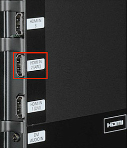 Téléviseur équipé d'un connecteur HDMI et compatible avec l'eARC (Enhanced  Audio Return Channel) ou l'ARC (Audio Return Channel) DHT-S217