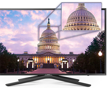 Visuel repr�sentant une TV Samsung �quip�es de la technologie Micro Dimming Pro