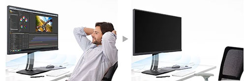 Visuel repr�sentant le capteur de mouvement / pr�sence d'un moniteur Viewsonic