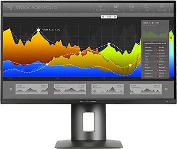 Design Narrow Bezel d'un moniteur Hewlett Packard HP Narrow Bezel