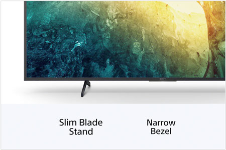 Visuel repr�sentant la finesse du cadre d'une TV Sony Narrow Bezel