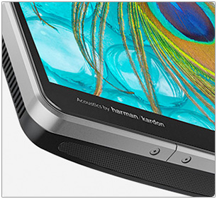 Syst�me Harman/Kardon st�r�o d�ploy� dans un moniteur Dell