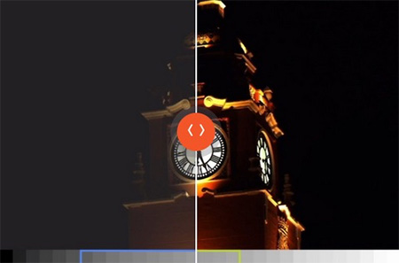 Illustration de la technologie Dynamic Contrast Enhancer