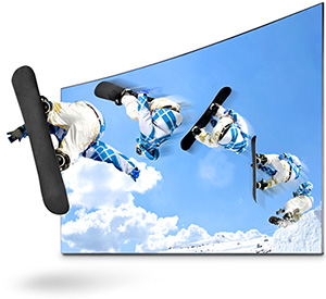 Visuel d'une TV Samsung dotée de la technologie Supreme Motion