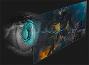 Visuel du syst�me Tobii Eye Tracking d'un moniteur Acer