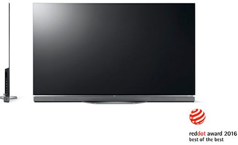 La TV LG OLED65E6 distingu�e du Red Dot Award Best of The Best