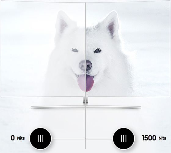 Visuel du niveau de d�tails pouvant �tre per�u sur une TV Samsung HDR1500