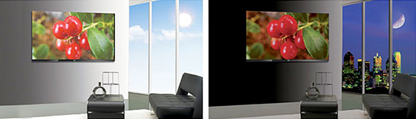 Illustration du capteur de luminosit� d�ploy� par LG dans certaines TV