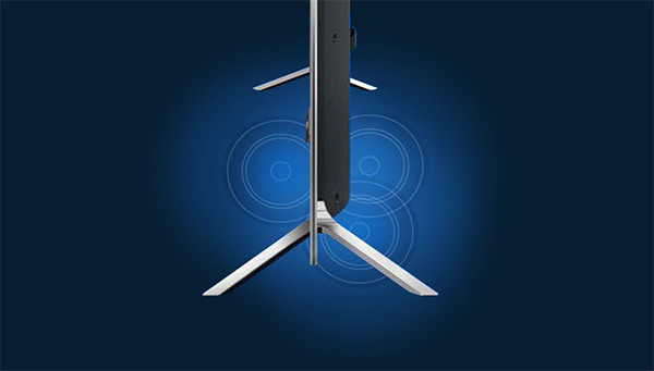 Visuel repr�sentant la diffusion du son en 3 dimensions sur les TV Grundig 3D Sound