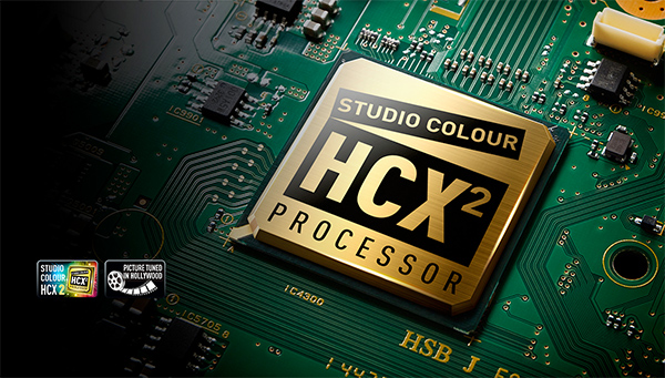 Visuel repr�sentant le processeur Studio Colour HCX2 pr�sent dans certaines TV Panasonic