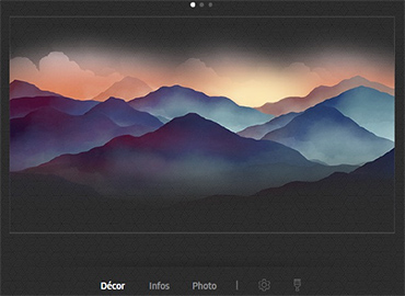 Visuel repr�sentant le menu du mode Ambiant