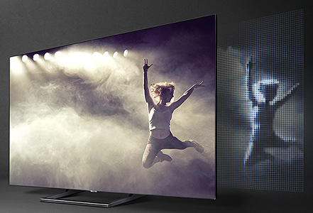 Visuel repr�sentant le syst�me de r�tro�clairage Direct Full Array Elite pr�sent sur certaines TV QLED Samsung