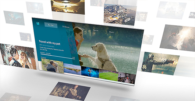 Visuel repr�sentant le guide universel des TV Samsung Q Smart