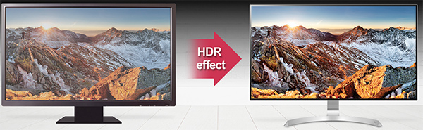 Visuel repr�sentant la "conversion" en HDR des images conventionnelles
