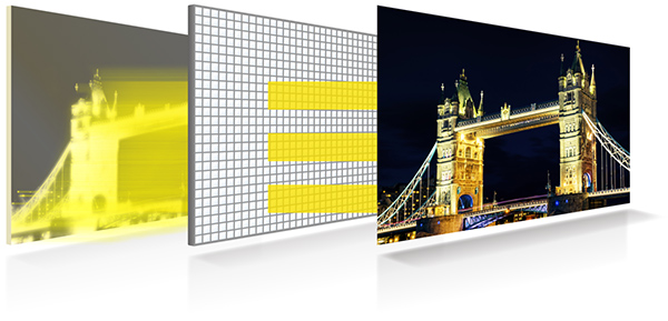 Visuel repr�sentant le syst�me 8K Xtended Dynamic Range&trade; PRO pr�sent dans certaines TV Sony