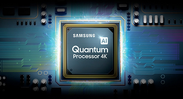 Visuel reprsentant le processeur Quantum processor 4K de Samsung