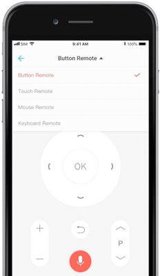 Visuel de la fonction tlcommande de l'application