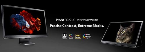 Visuel repr�sentant un �cran OLED Asus Precise Contrast Extreme Blacks