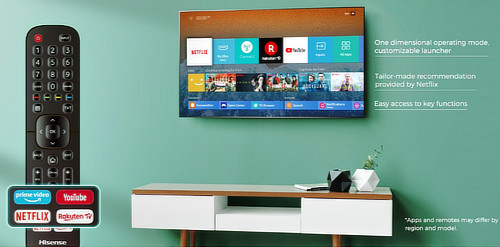 Visuel repr�sentant une TV Hisense avec fonction One Touch Access