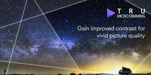 Visuel repr�sentant le syst�me TRU Micro Dimming de Toshiba