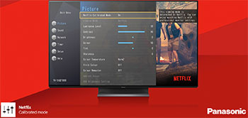 Illustration d'une TV OLED Panasonic 2019 avec mode Netflix Calibrated - (cr�dit : Panasonic)