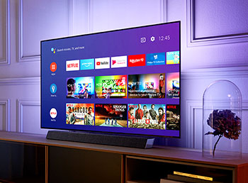 Photo d'uen TV Philips OLED+934 - (cr�dit : Tp Vision)