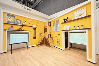 TV Samsung Serif expos�es � l'IFA 2019 - (cr�dit : Samsung)