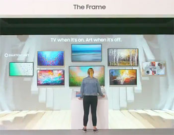 Photo des TV The Frame � l'IFA 2019 - (cr�dit : Samsung)