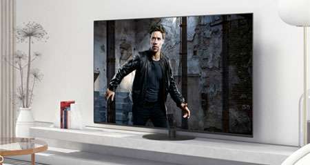 Illustration d'une TV OLED Panasonic de la s�rie HX98x - (cr�dit : Panasonic)