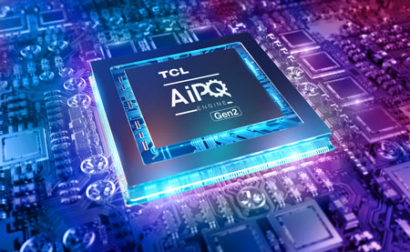 Illustration du processeur TV TCL AiPQ Engine Gen 2 - (cr�dit : TCL)