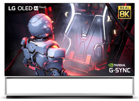 Illustration d'une TV OLED LG compatible avec les cartes graphiques NVIDIA Geforce RTX 30 - (cr�dit : LG)