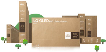 Illustration du conditionnement des TV LG OLED 2022 - (crédit : LG)
