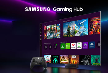 Illustration de l'interface Gaming Hub - (crédit : Samsung)