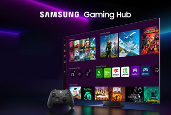 Illustration de l'interface Gaming Hub - (cr�dit : Samsung)