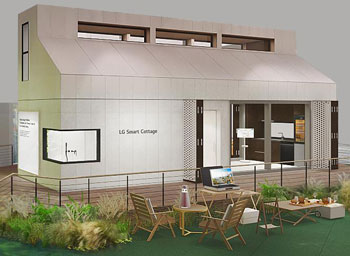 Illustration de la maison pr�fabriqu�e LG Smart Cottage - (cr�dit : LG)