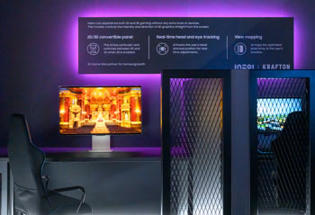 IFA 2024 : l'�cran 3D sans lunettes Samsung Odyssey 3D - (cr�dit : Samsung)