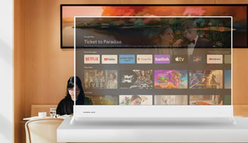Photo de la TV Thomson LUCID OLED transparente - (crdit : Thomson)