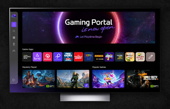 Illustration de l'interface Gaming Portal - (crdit : LG)